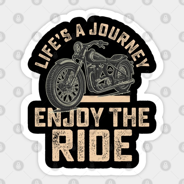 Enjoy the RIde Sticker by Graphic tees